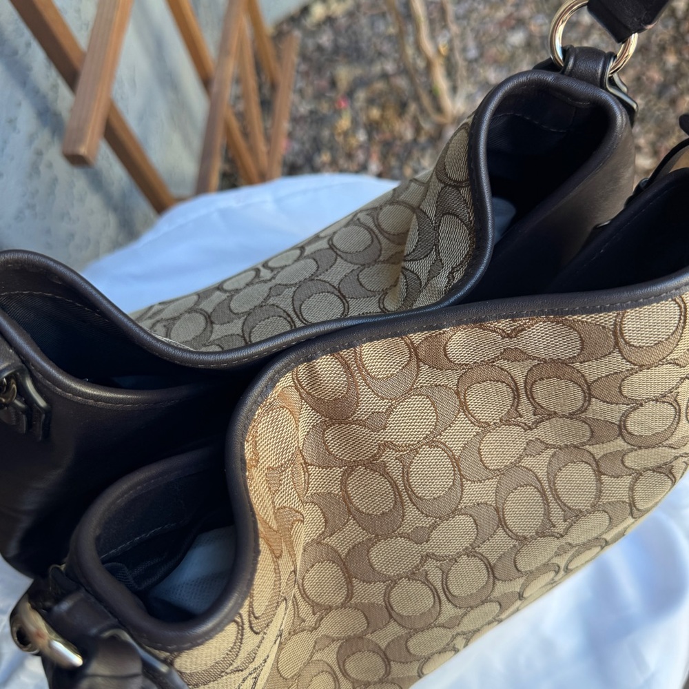 Coach Edie 31 Signature Jacquard Shoulder Bag - Picture 8 of 15